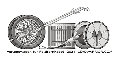 Verlegewagen fur Feldfernkabel, LeadWarrior Resin Kit