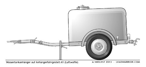 Wassertankanhanger, Luftwaffe, 1939,  LeadWarrior Resin Kit