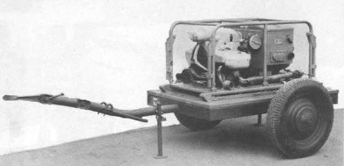 Zundapp, German WWII Generator with the A1 trailer chassis