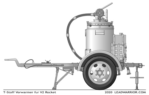 T-Stoff Vorwarmer fur V2 Raketen, LeadWarrior Resin Kit
